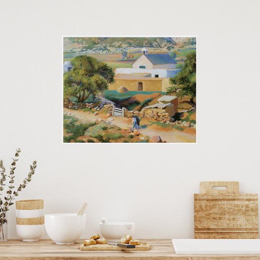 De kerk van de missie poster (Keuken)