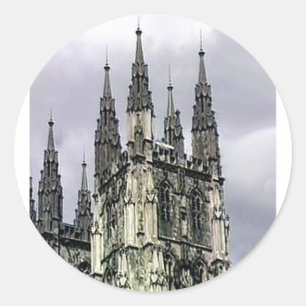 De Kerk van Engeland Canterbury beweegt 1 het Ronde Sticker