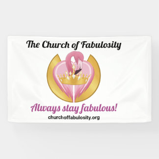 De kerk van Fabulosity promotiebanner Spandoek