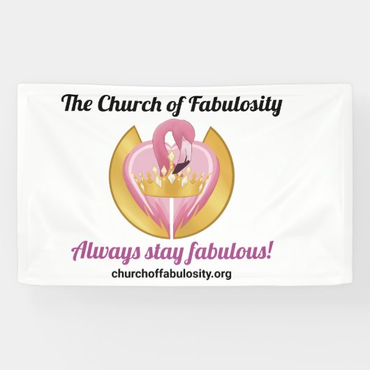 De kerk van Fabulosity promotiebanner Spandoek (Horizontaal)