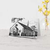 De Kerk van het wenskaart Kaart (Gele Bloem)