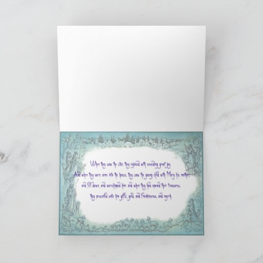 DE KERK VAN KERSTMIS DOOR SHARON SHARPE FEESTDAGEN KAART (Binnen)