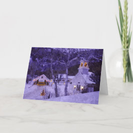 De Kerk van Kerstmis Feestdagen Kaart