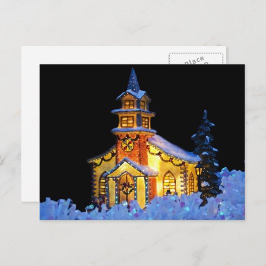 De Kerk van Kerstmis Feestdagenkaart (Voorkant / Achterkant)