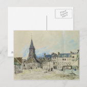 De kerk van Sainte-Catherine, Honfleur, 1864 Briefkaart (Voorkant / Achterkant)