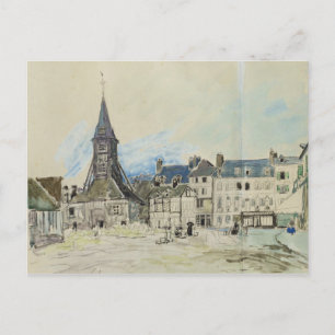 De kerk van Sainte-Catherine, Honfleur, 1864 Briefkaart