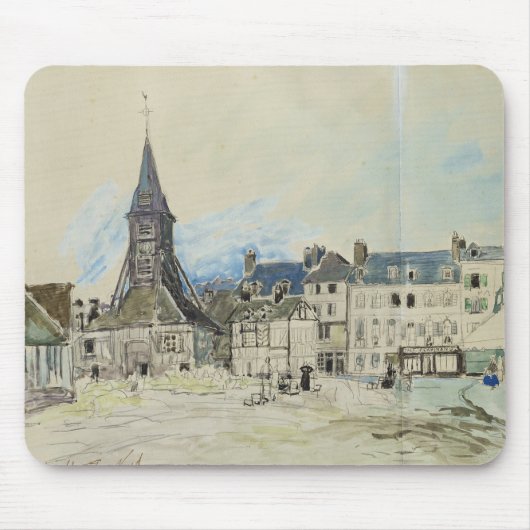 De kerk van Sainte-Catherine, Honfleur, 1864 Muismat (Voorkant)