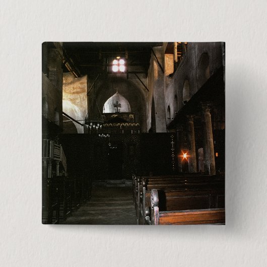 De kerk van Saints Sergius en Bacchus Vierkante Button 5,1 Cm (Voorkant)