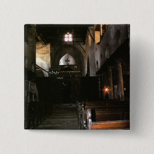 De kerk van Saints Sergius en Bacchus Vierkante Button 5,1 Cm