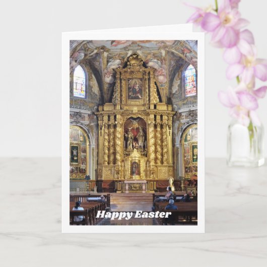 De kerk van San Nicolás, stad Valencia, Spanje Kaart (Orchidee)