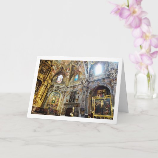 De kerk van San Nicolás, Valencia Stad Kaart (Orchidee)