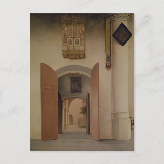 De kerk van St. Laurens, Alkmaar, 1661 Briefkaart (Voorkant)