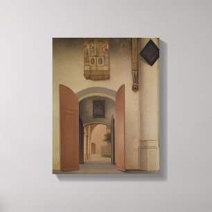 De kerk van St. Laurens, Alkmaar, 1661 Canvas Afdruk