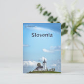 De kerk van St Primoz in Jamnik Slovenië Briefkaart (Staand voorkant)