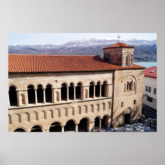 De kerk van St. Sophia in Ohrid Poster (Voorkant)