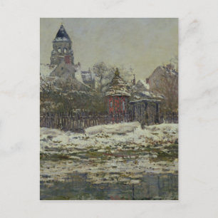 De kerk van Vetheuil, 1879 Briefkaart