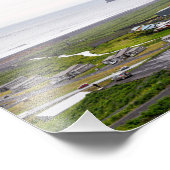 De kerk van Vik in IJsland Foto Afdruk (Hoek)