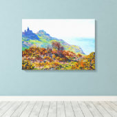 De kerk Varengeville Gorge les Moutiers Canvas Afdruk (Insitu (Houten vloer))