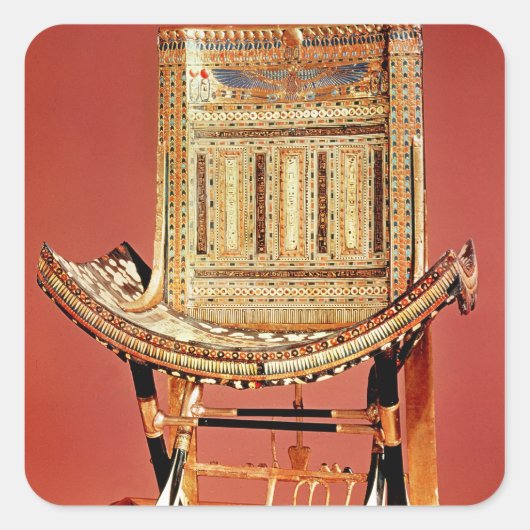 De kerkelijke troon van de farao vierkante sticker (Voorkant)