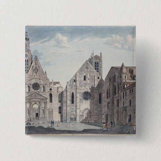 De kerken vierkante button 5,1 cm (Voorkant)