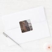 De kerkfacades vierkante sticker (Envelop)
