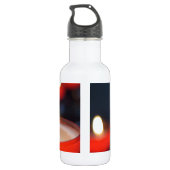 De kerkkaarsen van het vuren waterfles  (Achterkant)