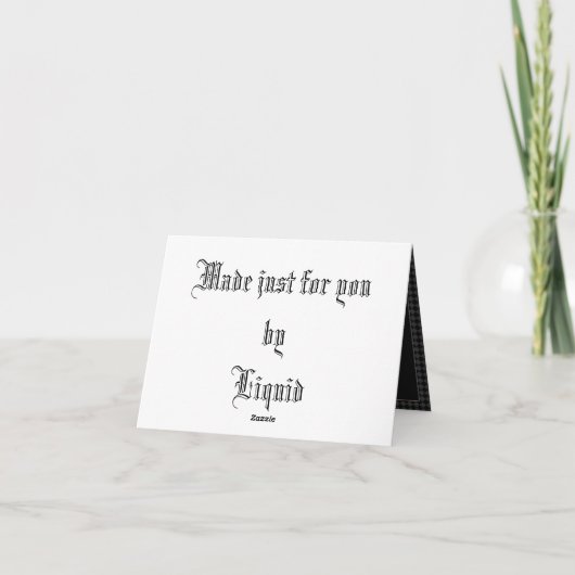 De kern dankt u bedankkaart (Achterkant)