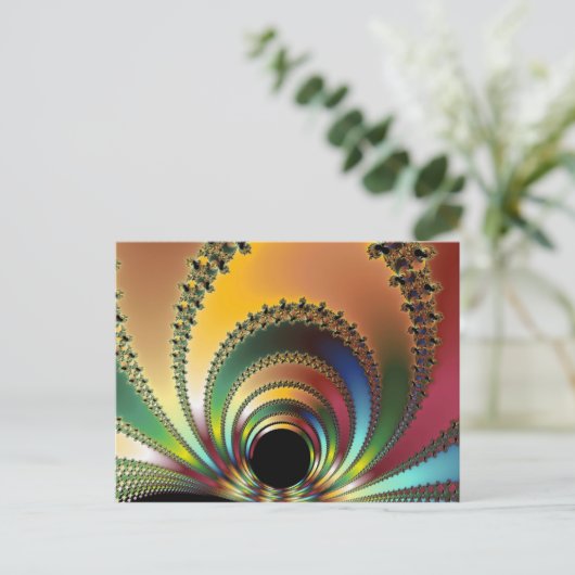 De kern - Fractal Briefkaart (Staand voorkant)