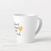 De kern van lesgeven latte mok (Rechterhoek)