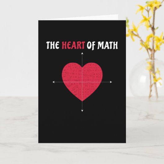 De kern van wiskunde Valentijnsdag wiskunde Kaart (Gele Bloem)