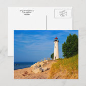 De kernachtige Vuurtoren van het Punt Briefkaart (Voorkant / Achterkant)