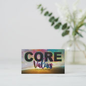 De Kernwaarden machtigen Kaarten Visitekaartje (Staand voorkant)