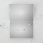 De kers komt BloemenHuwelijk dankt u tot bloei Bedankkaart (Binnen)