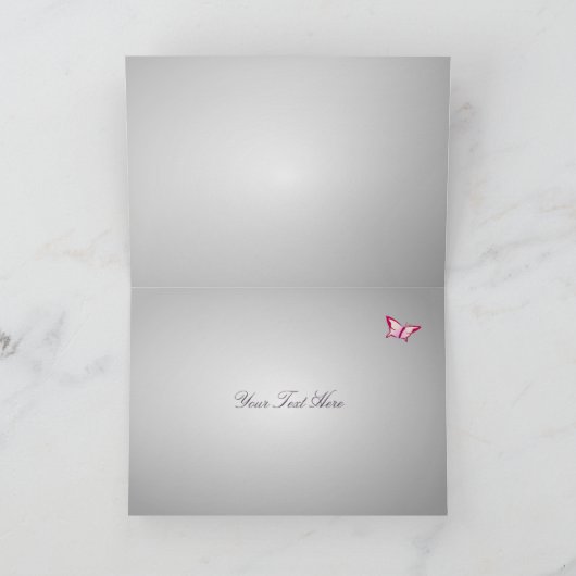 De kers komt BloemenHuwelijk dankt u tot bloei Bedankkaart (Binnen)