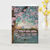 De kers komt Wenskaart tot bloei Kaart (Gele Bloem)