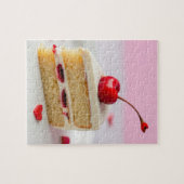 De kersen bovenop de puzzel legpuzzel (Horizontaal)