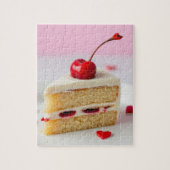 De kersen bovenop de puzzel legpuzzel (Verticaal)