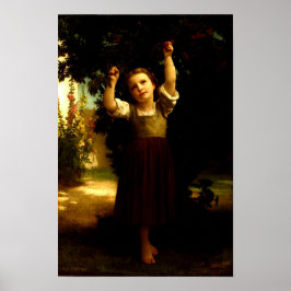 De Kersenplukker William Adolphe Bouguereau 1871 Poster