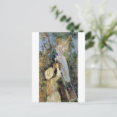 De kersenplukster van Berthe Morisot briefkaart (Staand voorkant)
