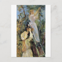 De kersenplukster van Berthe Morisot briefkaart