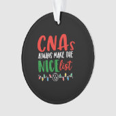 De kerst-cnas maakt altijd een mooie lijst ornament (voorkant)