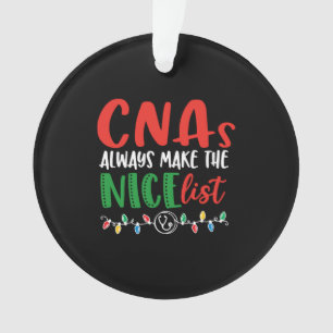 De kerst-cnas maakt altijd een mooie lijst ornament