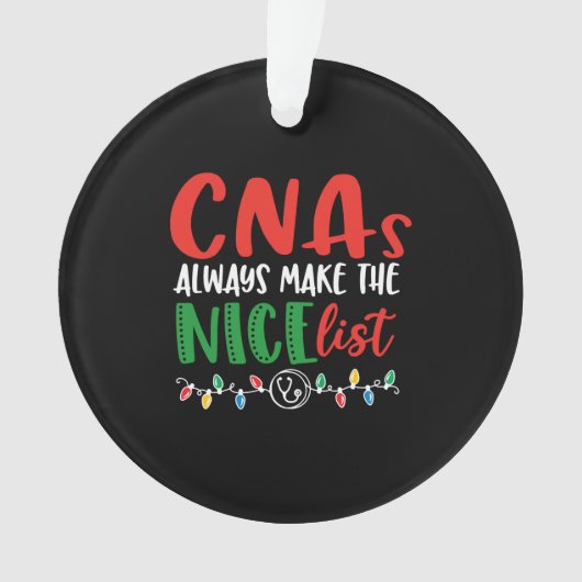 De kerst-cnas maakt altijd een mooie lijst ornament (voorkant)