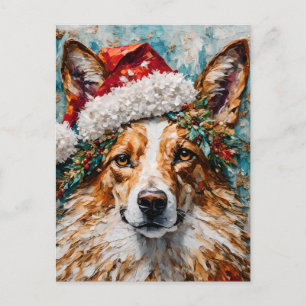 De Kerst Collie Briefkaart