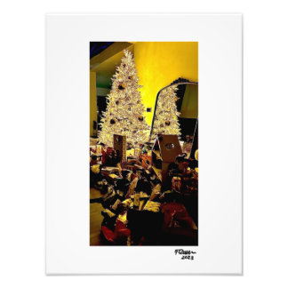 De kerst. foto afdruk