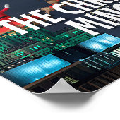 De kerst gehakt taart maan poster (Hoek)