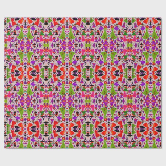 De Kerst Heks 6 Design Wrapping Papier (Vlak)