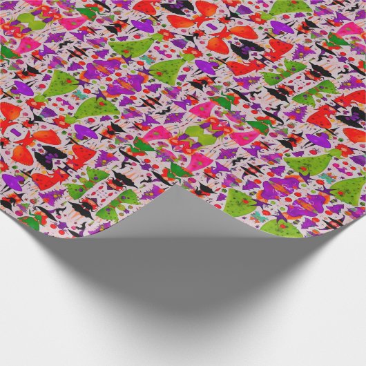 De Kerst Heks 6 Design Wrapping Papier (Hoek)