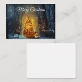 De Kerst Herten Kerst Kaart Notitiekaartje (Voorkant / Achterkant)