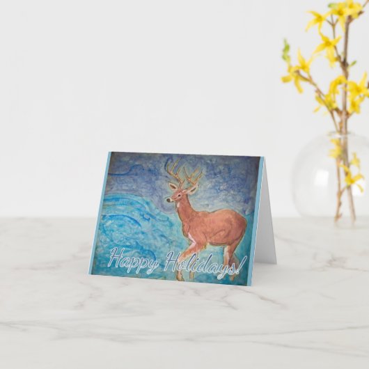 De kerst in het Storm blijven staan Kaart (Gele Bloem)